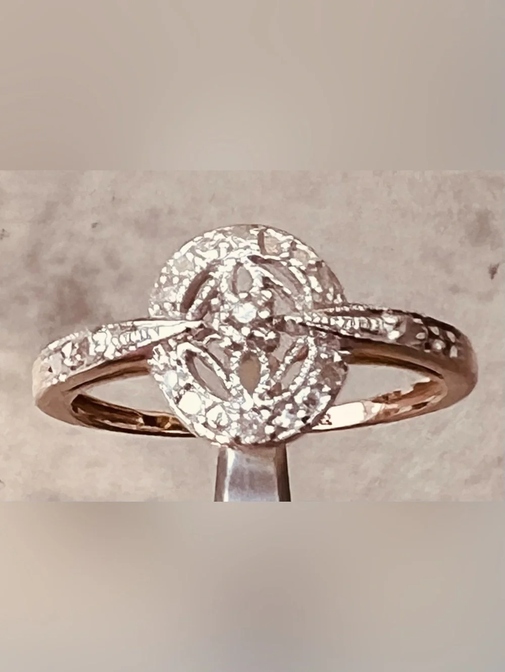 ✨Beautiful Diamond Ring NEW 10K Yellow Gold Cocktail Engagement Wedding Women’s